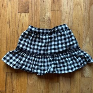 Baby Gap Black Checkered Flare Skirt, 2T